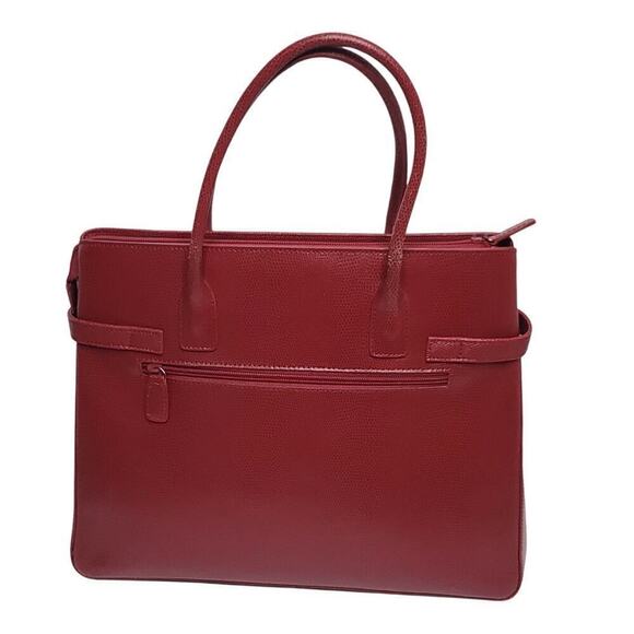 Vintage M. London Red Leather Satchel - Picture 6 of 9